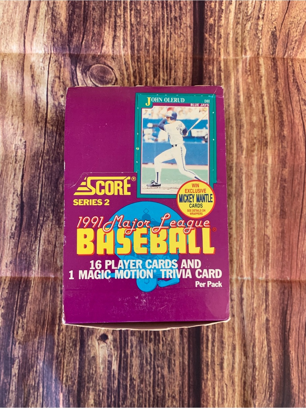 Score Series 2 1991 Major League Baseball Player Cards and Trivia Cards 36 Packs